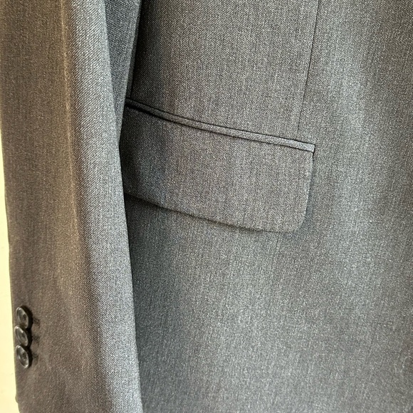 Banana Republic Lanificio Cerruti Tailored Fit Gray Classic Wool Blazer Sz 42R - Picture 2 of 14
